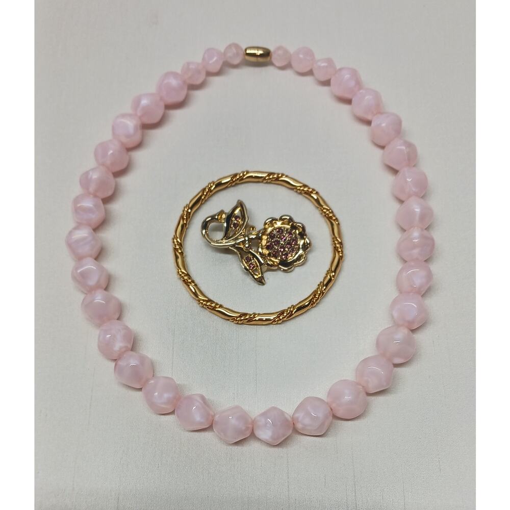 VTG 3-piece Jewelry Combo: Necklace, Bracelet and Brooch